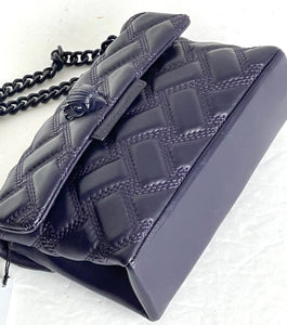 Kurt Geiger Mini Kensington Crossbody Purple  Drench Quilted Leather Bag
