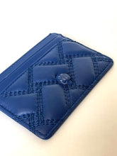Load image into Gallery viewer, Kurt Geiger Kensington Drench Card Holder Blue Quilted Leather Gift Box