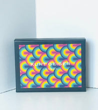 Load image into Gallery viewer, Kurt Geiger Kensington Drench Card Holder Blue Quilted Leather Gift Box