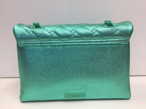 Kurt Geiger Kensington Drench Medium Blue Crossbody Quilted Leather Shoulder Bag