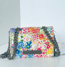 Load image into Gallery viewer, Kurt Geiger Micro Kensington Floral Couture Crossbody Bag Tattie Isles Print Yellow