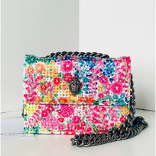 Load image into Gallery viewer, Kurt Geiger Micro Kensington Floral Crystal Beaded Crossbody Bag Tattie Isles