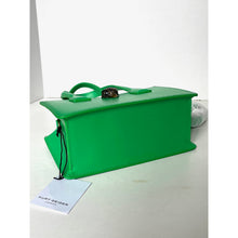 Load image into Gallery viewer, Kurt Geiger Mini Bond Top Handle Neon Green Leather Crossbody Bag