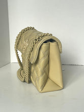 Load image into Gallery viewer, Beige handbag with braided handle on a white background