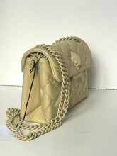 Load image into Gallery viewer, Beige handbag with chain detail on a white background