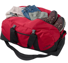 Load image into Gallery viewer, LL Bean Adventure Duffle Large Red Nylon Water Resistant Tote Bag Rugged