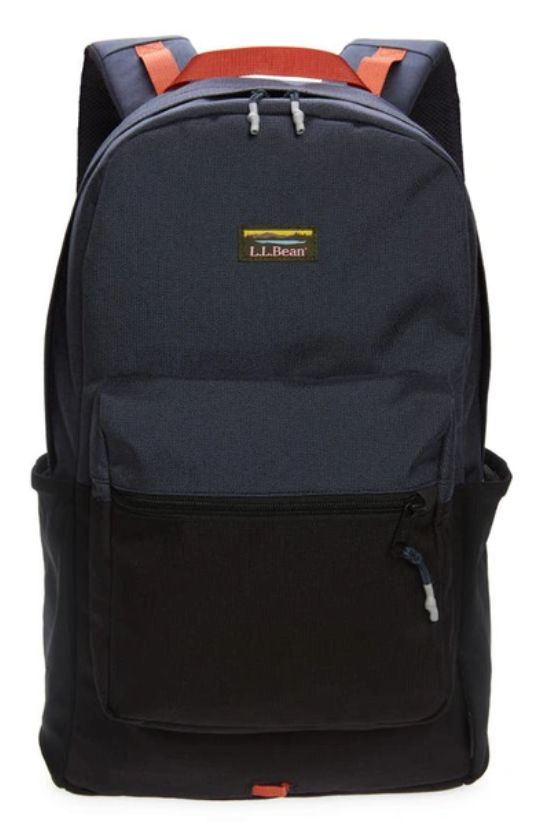 LL Bean Mountain Classic Cordura Nylon Backpack Large Blue Laptop Sleeve