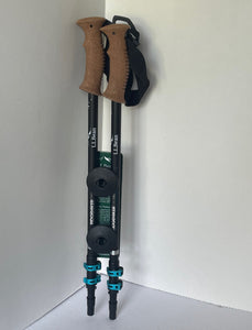 LL Bean Ridgehiker Compact Hiking Poles Lightweight Adjustable Trekking Lock