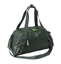 Load image into Gallery viewer, LL Bean Stowaway II Duffle Bag Small Ultra Packable Green Nylon Shoulder Tote