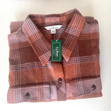 Load image into Gallery viewer, Folded plaid shirt with tags on a white background