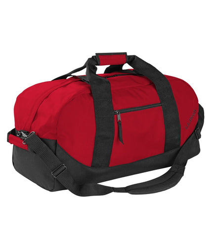 LL Bean Adventure Duffle Large Red Nylon Water Resistant Tote Bag Rugged