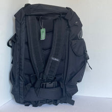 Load image into Gallery viewer, LL Bean Continental Rucksack Large Backpack Black Nylon H2O Laptop Sleeve