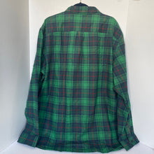 Load image into Gallery viewer, LL Bean Mens Scotch Plaid Flannel Shirt XXL Green Tartan Cotton Button Down Cozy