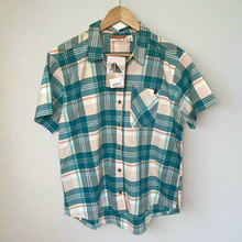 Load image into Gallery viewer, LL_Bean_Plaid_Sport_Shirt_Womens_Large_Short_Sleeve_Plaid_Lightweight_Wicking