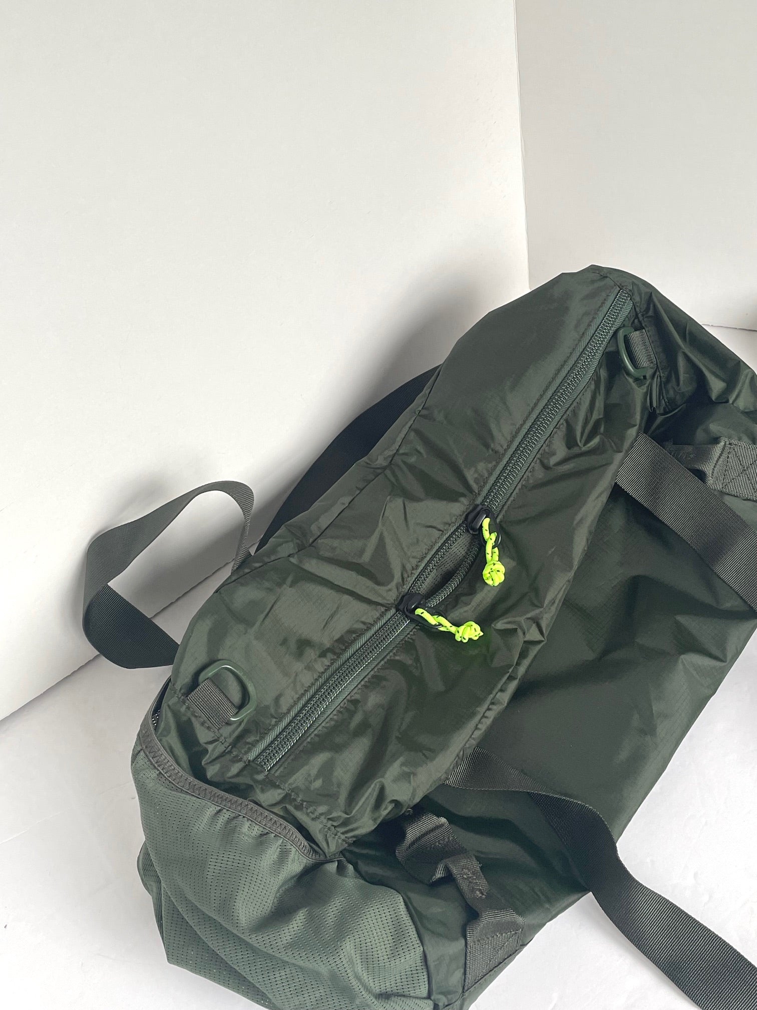 LL Bean Stowaway II Duffle Bag Small Ultra Packable Green Nylon Should Luxe Fashion Finds