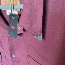 Load image into Gallery viewer, Levi’s Western Denim Trucker Jacket Mens XL Red Point Collar Relaxed Fit