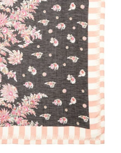 Load image into Gallery viewer, Liberty London Scarf Womens Pink Floral Linen-Blend Oblong 58 X 44in Octavie