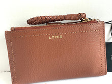 Load image into Gallery viewer, Lodis Wallet Womens Brown Small RFID Leather Bifold Snap Isabella ID Coin Zip
