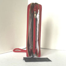 Load image into Gallery viewer, Lodis Continental RFID Slim Wallet Womens Isabella Red Leather Large Zip