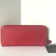 Load image into Gallery viewer, Lodis Continental RFID Slim Wallet Womens Isabella Red Leather Large Zip