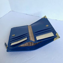 Load image into Gallery viewer, Lodis Lydia Bifold RFID Wallet Womens Blue Bifold RFID  Leather Slim Billfold Snap