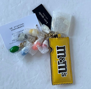 M&M's Kate Spade 3D Packet Keychain Bag Charm Patent Leather Limited Edition