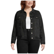 Load image into Gallery viewer, Madewell Black Denim Jacket Lunar Wash 100% Cotton Plus Size 1X