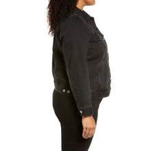 Load image into Gallery viewer, Madewell Black Denim Jacket Plus 1X Trucker