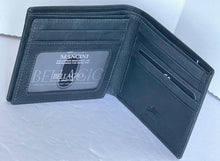 Load image into Gallery viewer, Mancini Wallet RFID Mens Large Gray Leather Double Billfold Bifold Center Wing ID