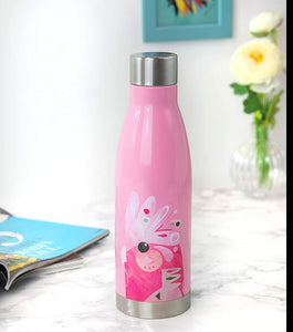 Maxwell & Williams Pete Cromer Insulated Water Bottle, Galah Design, BPA Free Stainless Steel Galah cock·a·too