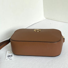 Load image into Gallery viewer, Michael Kors Fulton Crossbody Small Brown Double Zip Leather Shoulder Bag