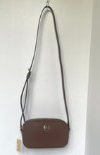 Load image into Gallery viewer, Michael Kors Fulton Crossbody Small Brown Double Zip Leather Shoulder Bag