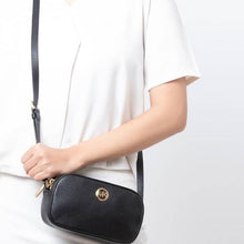Load image into Gallery viewer, Michael Kors Fulton Crossbody Small Brown Double Zip Leather Shoulder Bag