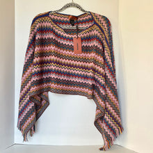 Load image into Gallery viewer, Multicolored zigzag patterned sweater on a white background