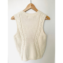 Load image into Gallery viewer, Naadam Luxe Cotton Racer Tank Womens Off White Sleeveless Organic Sweater