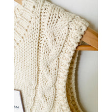 Load image into Gallery viewer, Naadam Luxe Cotton Racer Tank Womens Off White Sleeveless Organic Sweater