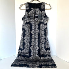 Load image into Gallery viewer, Nanette Lepore Womens 4 Silk A Line Shift Dress Black Mosaic Sleeveless