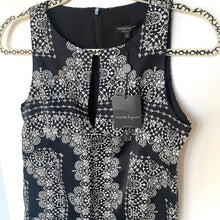Load image into Gallery viewer, Nanette Lepore Womens 4 Silk A Line Shift Dress Black Mosaic Sleeveless