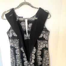 Load image into Gallery viewer, Nanette Lepore Womens 4 Silk A Line Shift Dress Black Mosaic Sleeveless