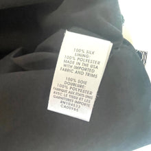 Load image into Gallery viewer, black dress tag silk lined made in usa