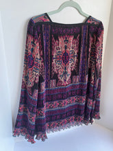 Load image into Gallery viewer, Nanette Lepore Women&#39;s Sleeveless A-Line Silk Mosaic Black Shift Dress - 4