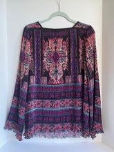 Load image into Gallery viewer, Nanette Lepore Women&#39;s Sleeveless A-Line Silk Mosaic Black Shift Dress - 4