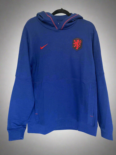 Nike Hoodie Netherlands KNVB World Cup Blue Fleece Football French Terry