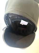 Load image into Gallery viewer, Gray backpack with a visible brand tag on a white background