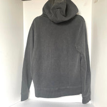 Load image into Gallery viewer, Outerknown OK Wordmark Gray Organic Snap Hoodie M hemp cotton