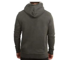 Load image into Gallery viewer, Outerknown OK Wordmark Gray Organic Snap Hoodie M hemp cotton