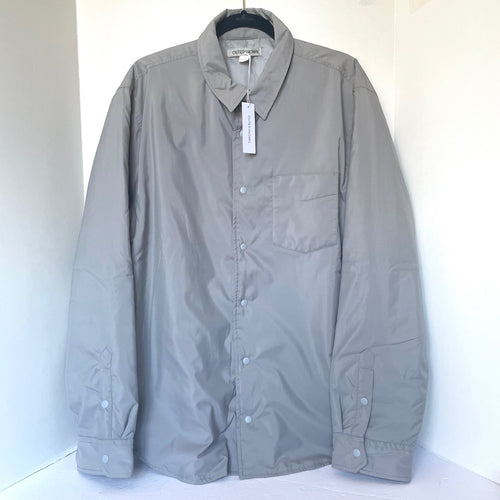 Outerknown Origin Shacket Mens XL Gray Snap Shirt Layer Lightweight Relaxed