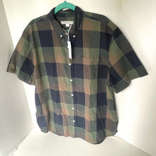 Load image into Gallery viewer, Plaid shirt on a hanger against a white background