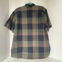 Load image into Gallery viewer, Plaid shirt on a hanger against a white background