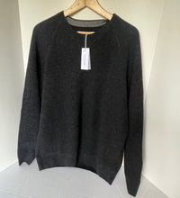 Load image into Gallery viewer, Outerknown Shelter Wool Cashmere Sweater Mens XL Black Waffle Crew Neck